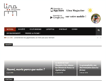 Tablet Screenshot of linamagazine.com